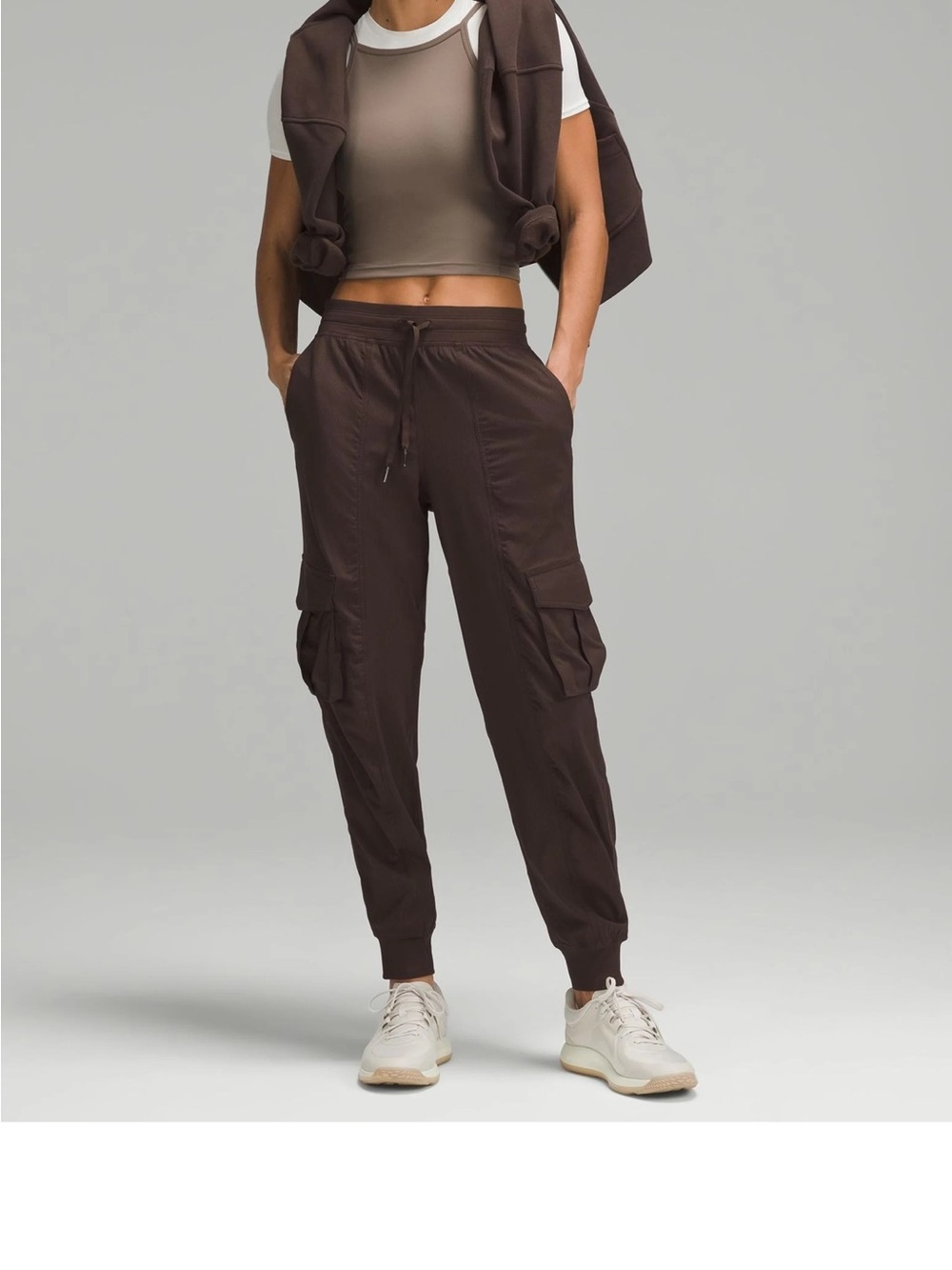 lululemon athletica Women's Cargo Jogger Pants in Chocolate Brown
